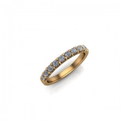 Rosie - Ladies 9ct Yellow Gold 0.50ct Diamond Claw Set Wedding Ring £945