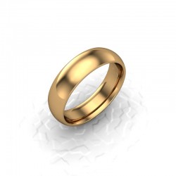 Mens Plain 9ct Yellow Gold Wedding Ring - 5mm Traditional Court - Price from £275