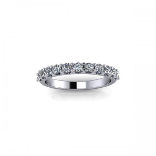 Rosie - Ladies 9ct White Gold 0.50ct Diamond Claw Set Wedding Ring £945