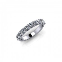 Evie - Ladies 18ct White Gold 0.75ct Diamond Claw Set Wedding Ring From £1945