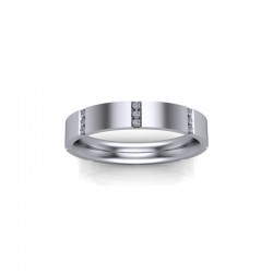 Willow - Ladies Platinum 0.10ct Diamond Fancy Channel Set Wedding Ring From £1175