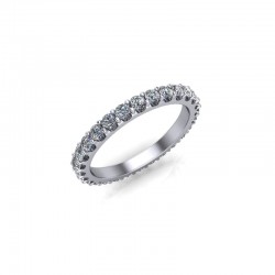 Aria - Ladies Platinum 0.75ct Diamond Claw Set Wedding Ring From £2095